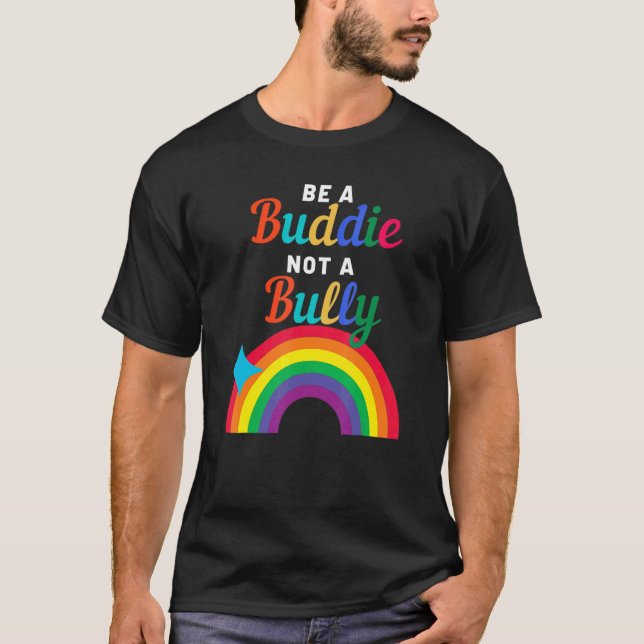 Camiseta O Dia da Unidade Anti-Bullying Seja Um Amigo Não U (Frente)