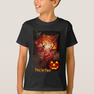 Camiseta O Dia das Bruxas assustador