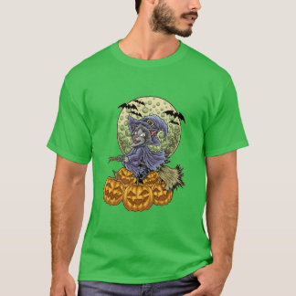 Camiseta O Dia das Bruxas de Gato para a família Cat Lover