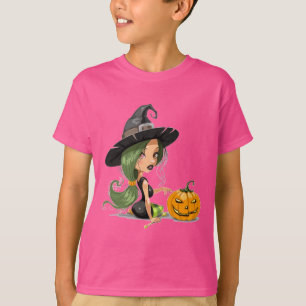 Camiseta O Dia das Bruxas feliz -