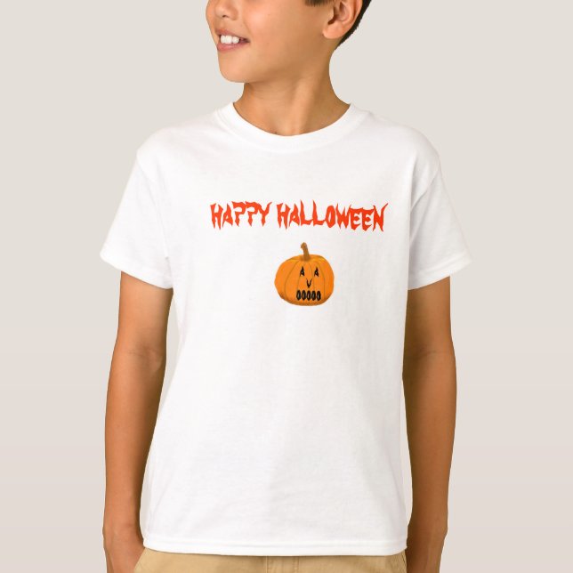 Camiseta o Dia das Bruxas feliz (Frente)