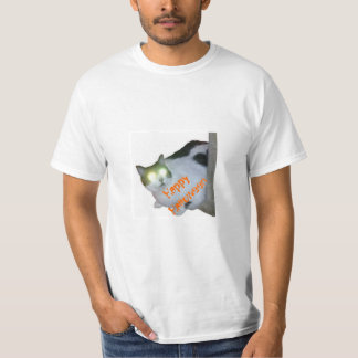 Camiseta O Dia das Bruxas feliz da Gato-O-Lanterna