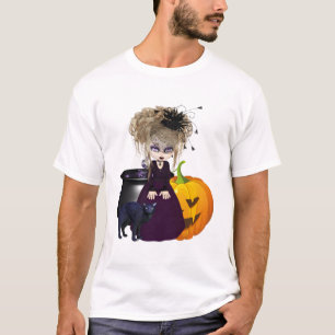 Camiseta O Dia das Bruxas gótico bonito