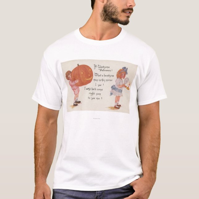 Camiseta O Dia das Bruxas GreetingA o Dia das Bruxas (Frente)