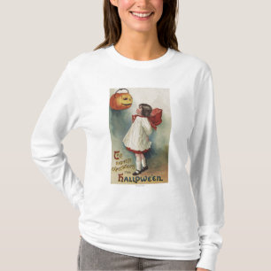 Camiseta O Dia das Bruxas GreetingGirl em vermelho e em