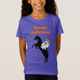 Camiseta O Dia das Bruxas Spooky é um cavalo jogando fora u