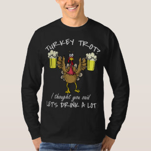 Camiseta O Dia de Ação de Graças da Turquia será Dia de Açã