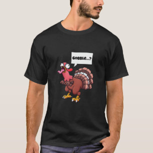 Camiseta O Dia de Ação de Graças do Dinossauro Turco Trex