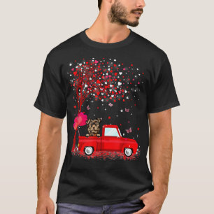 Camiseta O Dia de os namorados Yorkie Dog Oferece Aos Cães