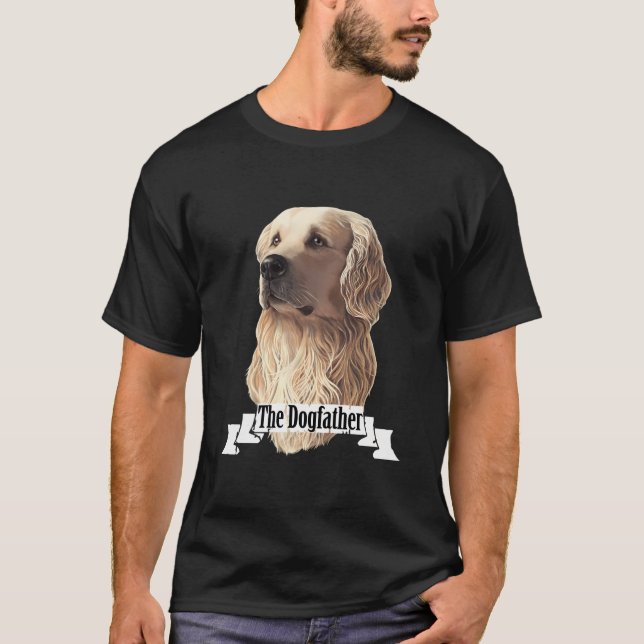 Camiseta O Dia de os pais do Cachorro Pai (Frente)