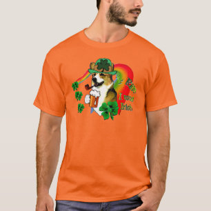 Camiseta O dia de Patrick de santo do Corgi de Galês