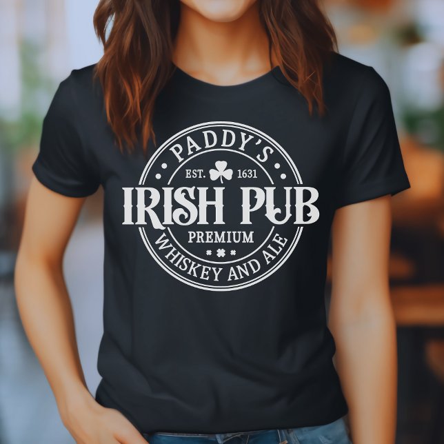 Camiseta O Dia de São Patrício de Pub Irlandês do Paddy (Paddy's Irish Pub St Patrick's Day T-Shirt)