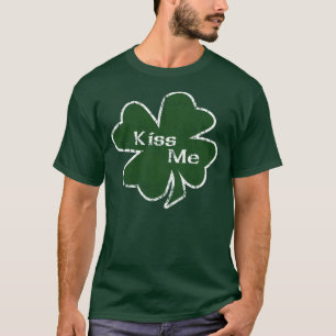 Camiseta O dia de St Patrick beija-me t-shirt