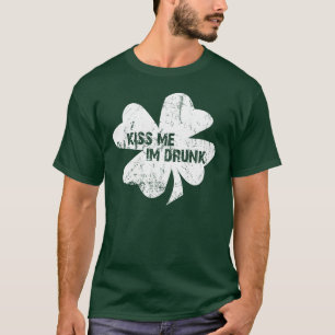 Camiseta O dia de St Patrick beija-me t-shirt
