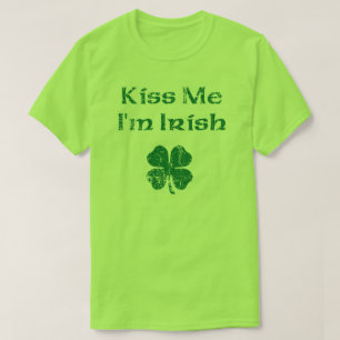 Camiseta O dia de St Patrick beija-me t-shirt