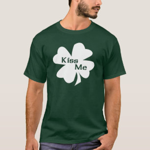 Camiseta O dia de St Patrick beija-me t-shirt