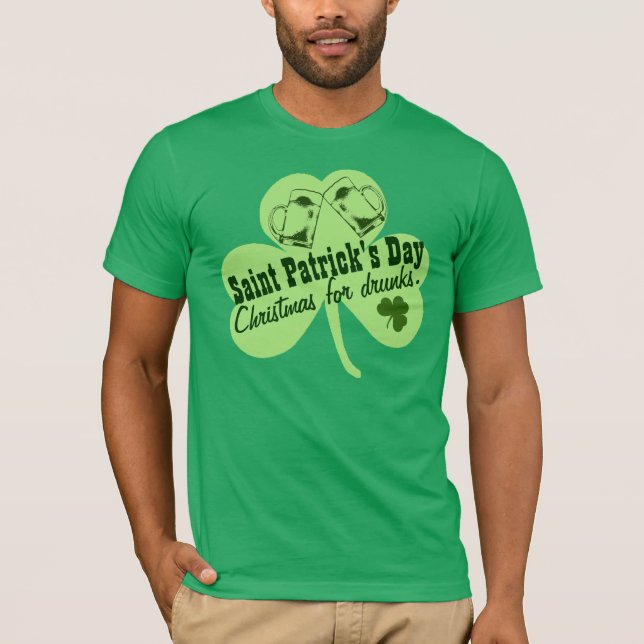 Camiseta O dia de St Patrick engraçado (Frente)