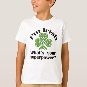 Camiseta O dia de St Patrick engraçado da superpotência