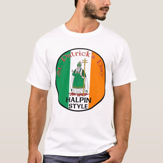 Camiseta O dia de St Patrick - estilo de Halpin (Frente)