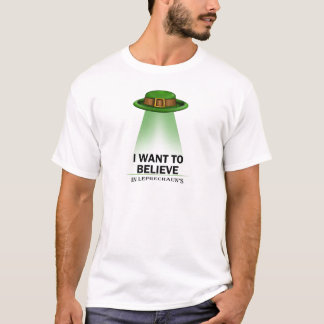 Camiseta o dia de St Patrick, eu quero acreditar