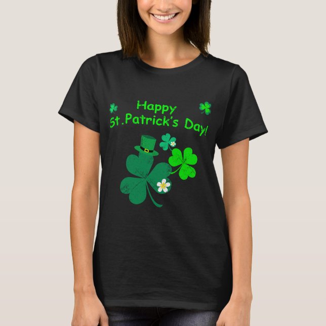 Camiseta O dia de St Patrick feliz! (Frente)