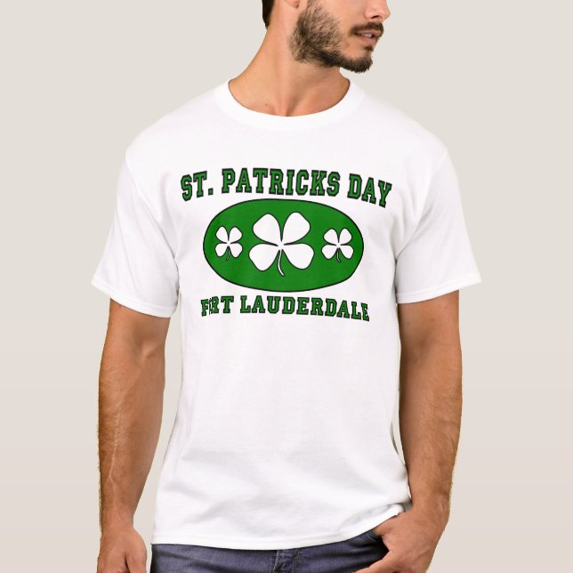 Camiseta O dia de St Patrick - Fort Lauderdale (Frente)