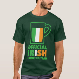 Camiseta O dia de St Patrick irlandês oficial da equipe da