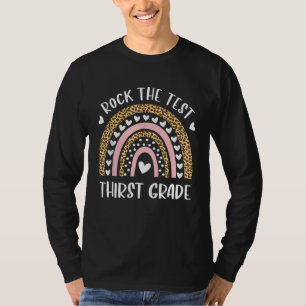 Camiseta O Dia De Teste Agita O Ensaio Com O Arco-Íris De G