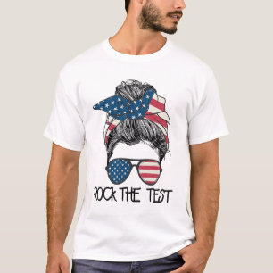 Camiseta O Dia de Teste do Professor do Teacher do Teacher