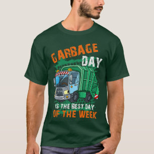 Camiseta O Dia Do Lixo Infantil É O Melhor Dia Da Semana Do
