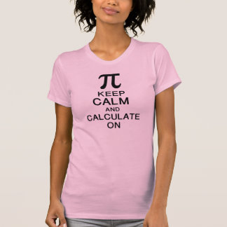 Camiseta o dia do pi mantem a calma e calcula-a sobre