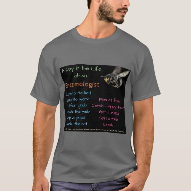 Camiseta O dia dos entomologistas (revisado) por RoseWrites (Frente)