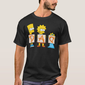 Camiseta O Dia dos Pais dos Simpsons Bart Lisa Maggie Pai