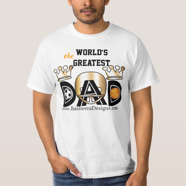 Camiseta O dia dos pais ostenta o pai (Frente)