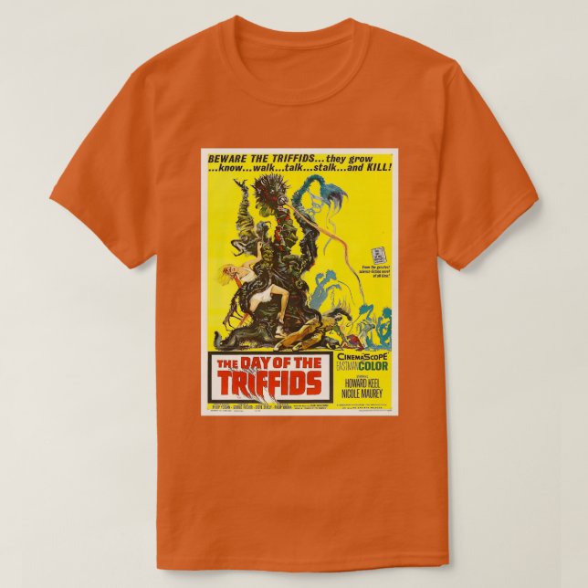 Camiseta O Dia Dos Trifídios  (Frente do Design)