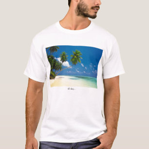 Camiseta o dia inteiro… toda a noite.