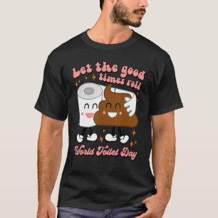 Camiseta O Dia Mundial do Banheiro Retro deixa os bons temp