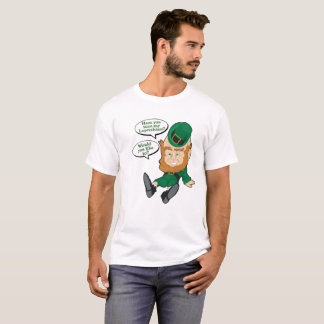Camiseta O dia T de St Patrick engraçado do Leprechaun