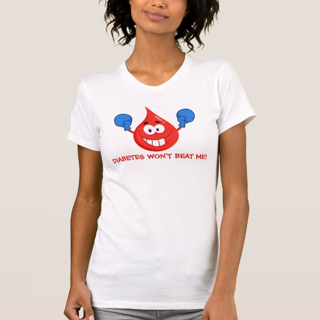 Camiseta O diabetes não me baterá (Frente)