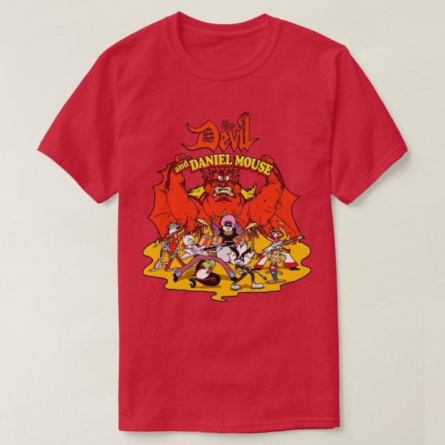 Camiseta O Diabo E Daniel Mouse (Frente do Design)