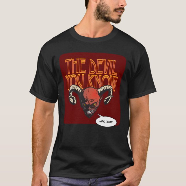 Camiseta O Diabo Que Você Conhece Dk Red BG (Frente)
