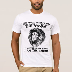 CAMISETA O DIABO SUSSURROU QUE VOCÊ NÃO PODE SUPORTAR A TEM