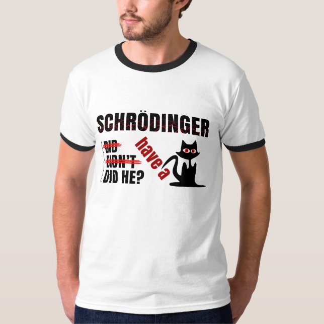Camiseta O Dillema de Schrodinger (Frente)