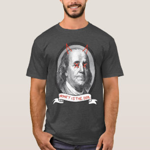 Camiseta O dinheiro é da família Diabo