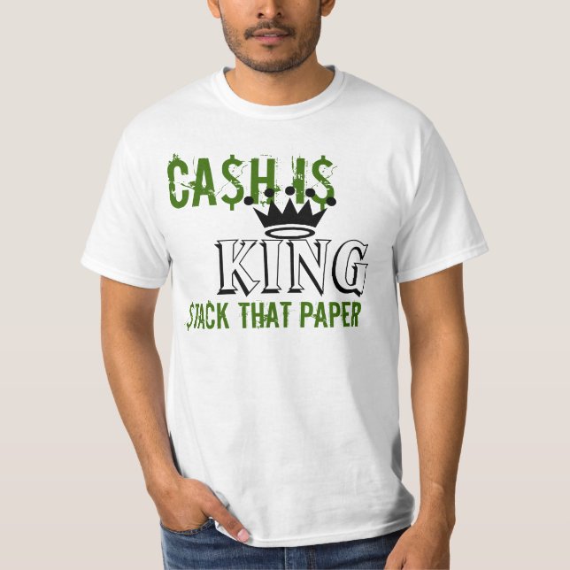 Camiseta O dinheiro é rei (Frente)