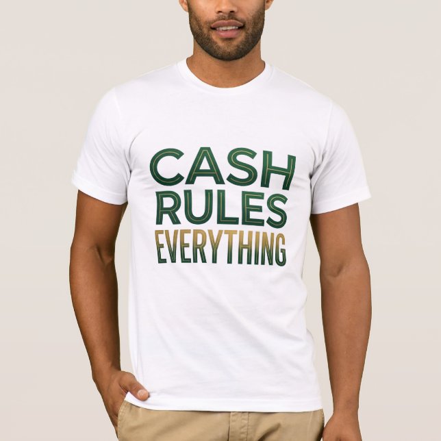 Camiseta O Dinheiro Manda em Tudo (Frente)