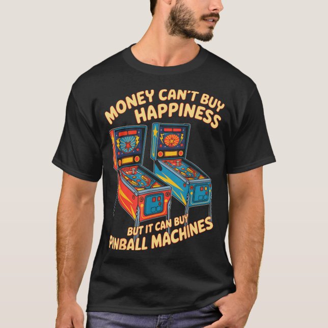 Camiseta O Dinheiro Não Compra Felicidade Mas Posso Comprar (Frente)
