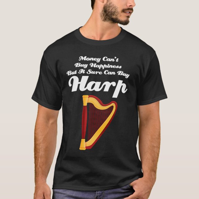 Camiseta o dinheiro não pode comprar felicidade, mas com ce (Frente)