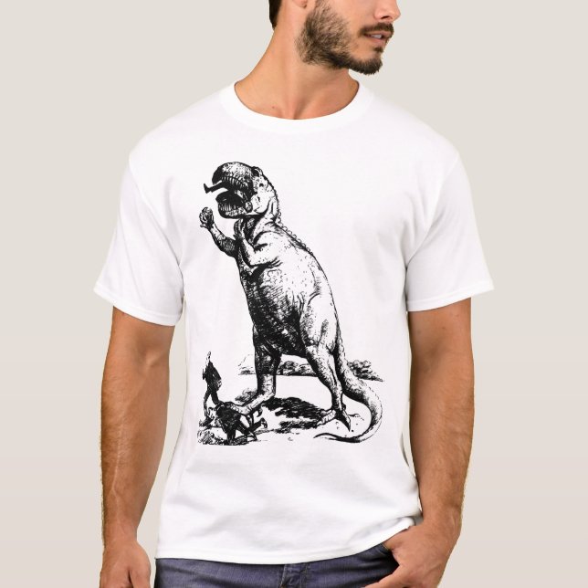 Camiseta O dinossauro da evolução (Frente)