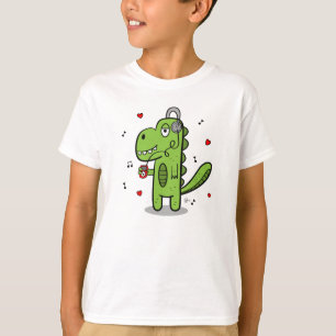 Camiseta O dinossauro de Rockosaur caçoa o t-shirt